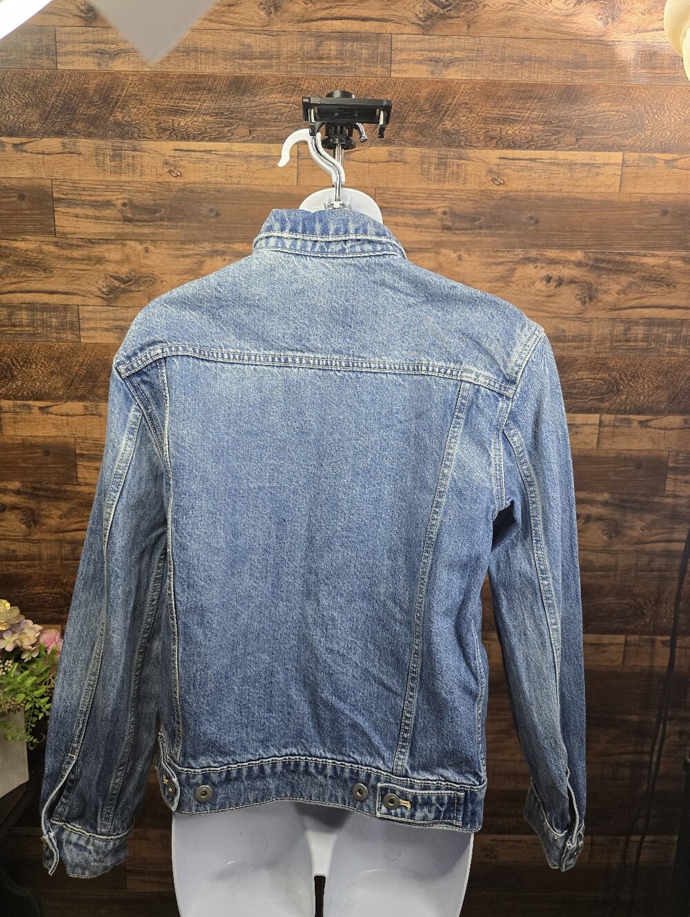Pilcro and the Letterpress Washed Blue Denim Jacket- Size: S - Picture 2 of 3